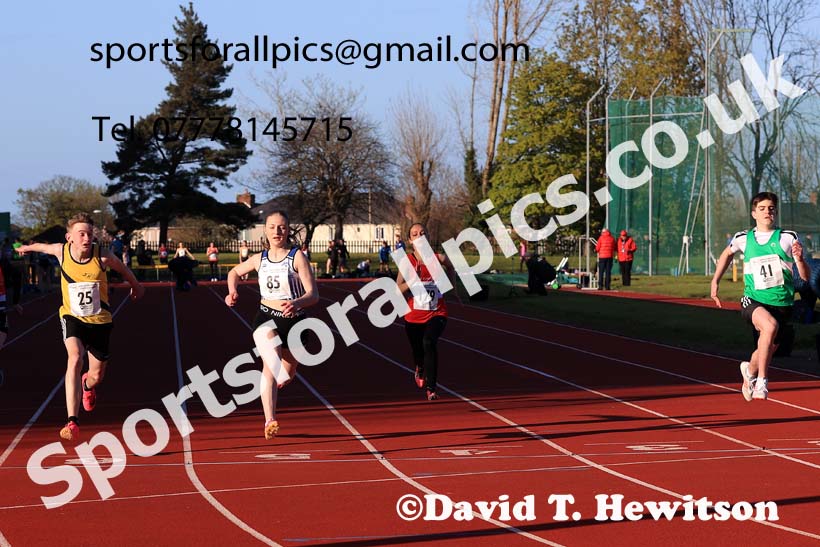 75 metres, 2024 NEGP 1, Monkton Stadium, Jarrow. Photo: David T. Hewitson/Sports for All Pics